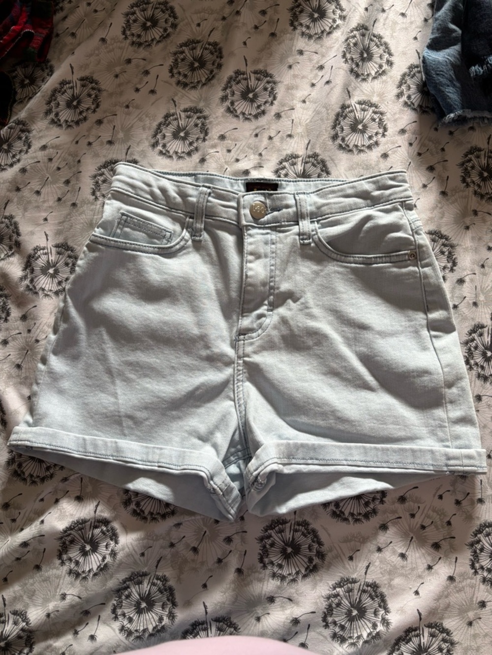 Lee High-Rise Light Blue Women's Denim Shorts